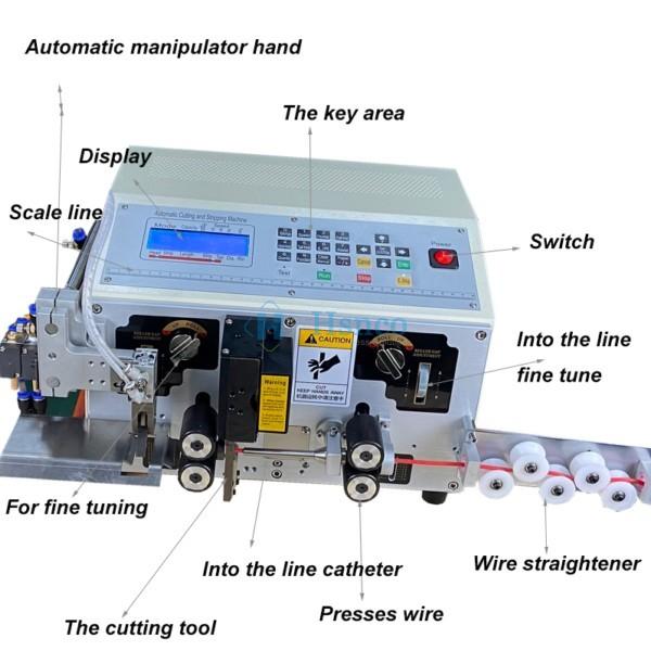 Máy gia công dây nguồn và dây tủ điện HS-BX06