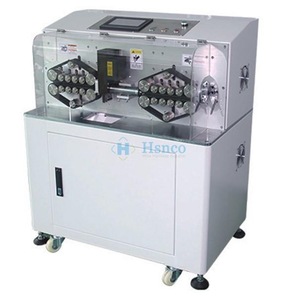 Máy cắt tuốt cáp điện công nghiệp HS-BX09 hệ thống 24 bánh kéo