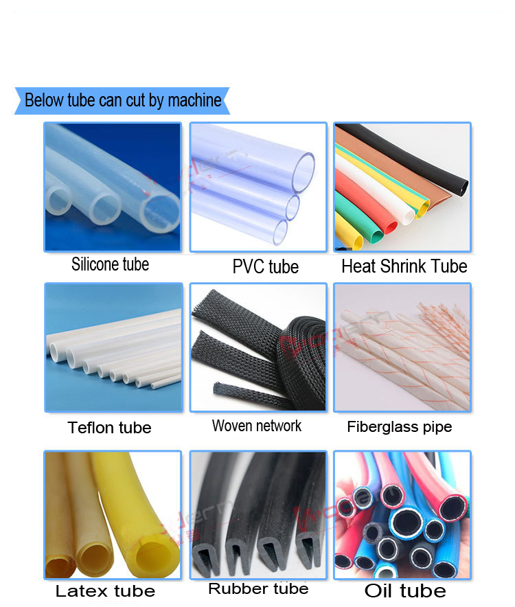 Máy cắt vi tính ống co nhiệt, nhựa, cao su, silicone