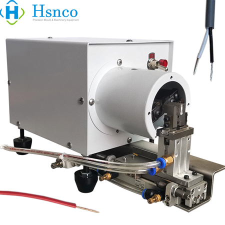 Máy tuốt và xoắn dây điện khí nén tự động