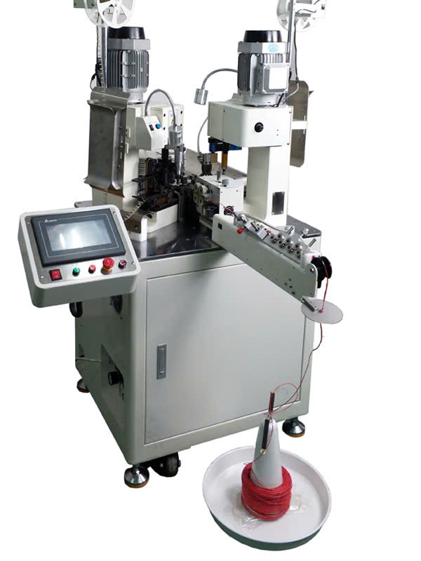 Máy dập đầu Cos dây điện tự động 2 đầu